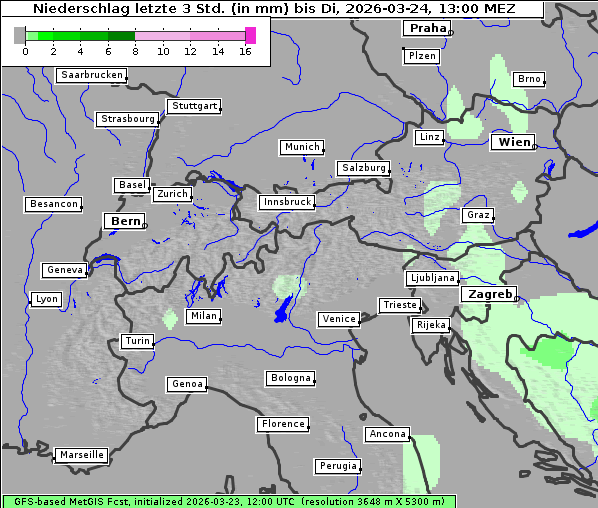 Niederschlag, 24. 3. 2026