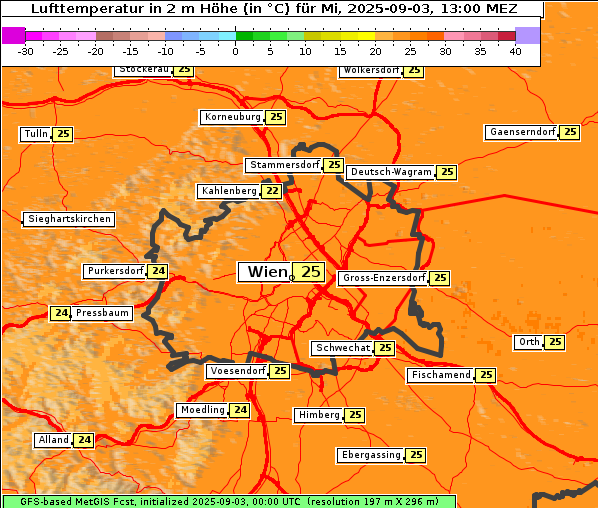 Temperatur, 3. 9. 2025