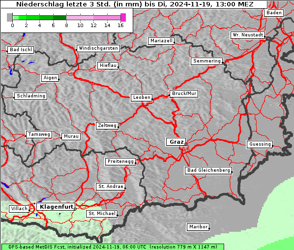 Niederschlag, 19. 11. 2024