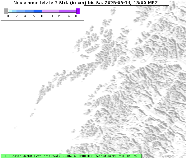 Neuschnee, 14. 6. 2025