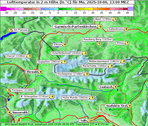 Temperatur, 6. 10. 2025