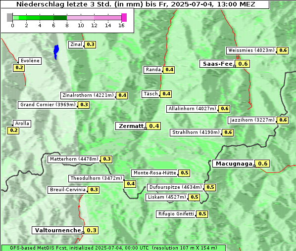 Niederschlag, 4. 7. 2025