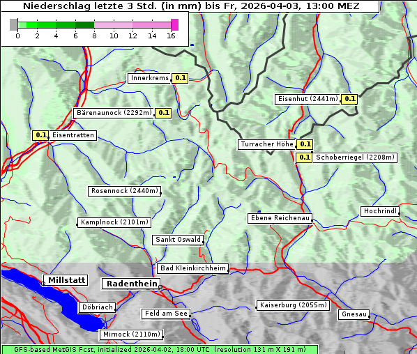 Niederschlag, 3. 4. 2026