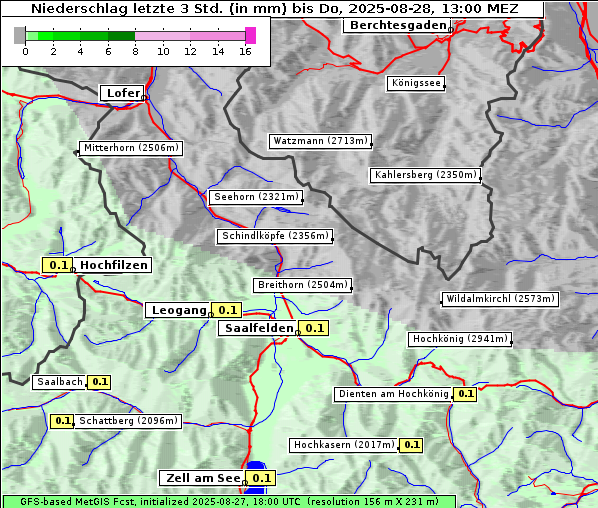 Niederschlag, 28. 8. 2025