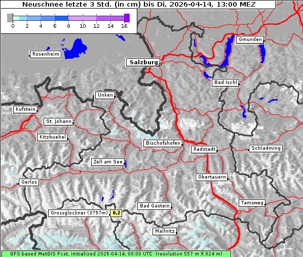 Neuschnee, 14. 4. 2026