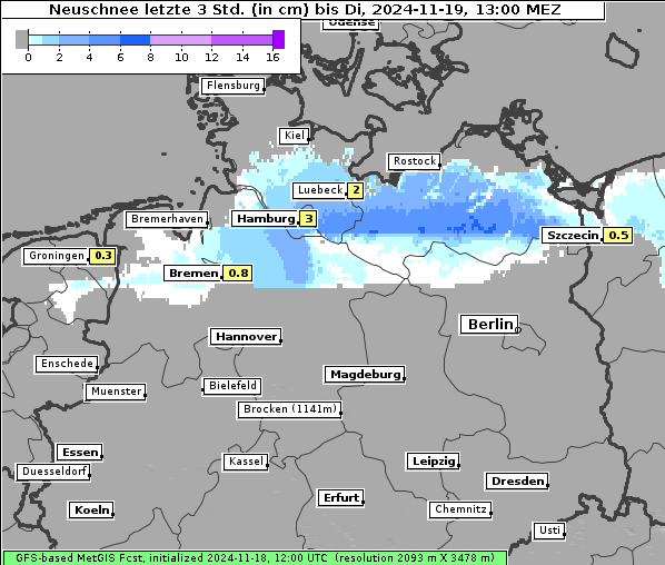 Neuschnee, 19. 11. 2024