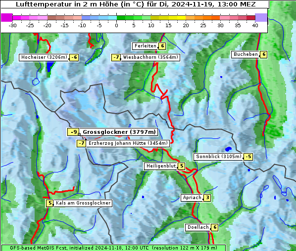 Temperatur, 19. 11. 2024