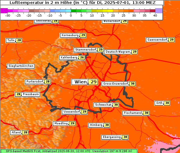 Temperatur, 1. 7. 2025