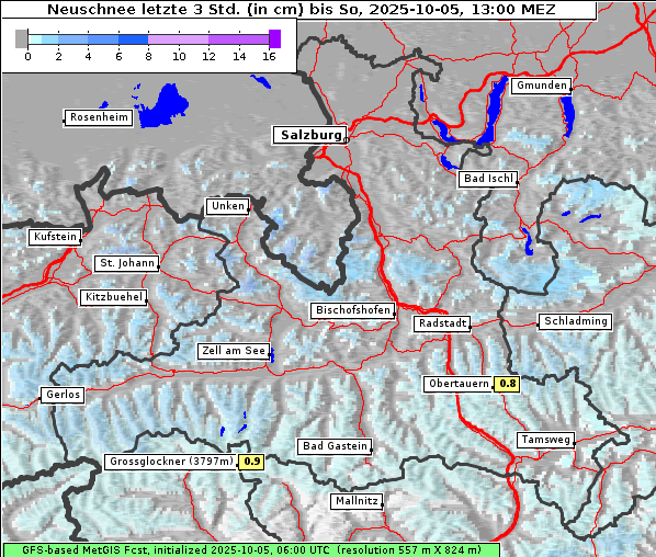 Neuschnee, 5. 10. 2025