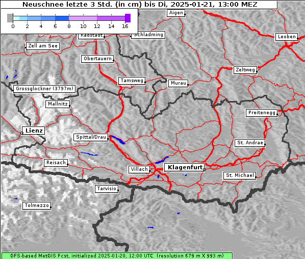 Neuschnee, 21. 1. 2025