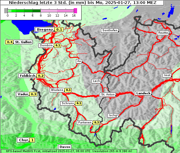 Niederschlag, 27. 1. 2025