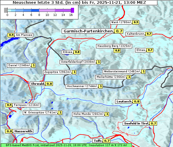 Neuschnee, 21. 11. 2025