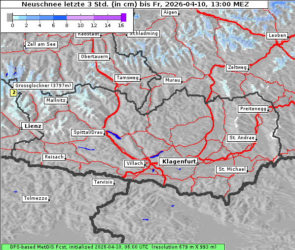 Neuschnee, 10. 4. 2026