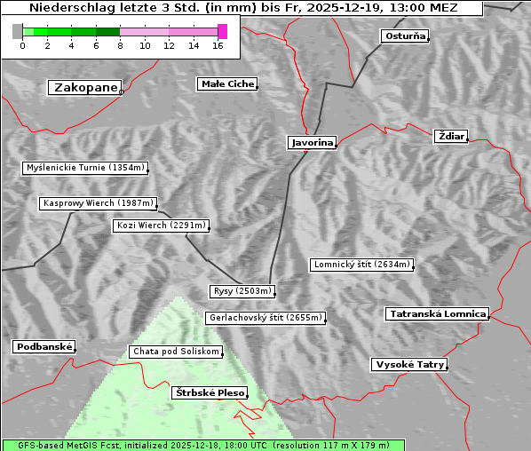 Niederschlag, 19. 12. 2025