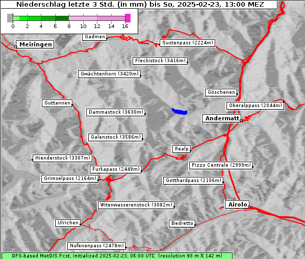 Niederschlag, 23. 2. 2025