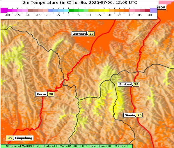 Temperatur, 6. 7. 2025