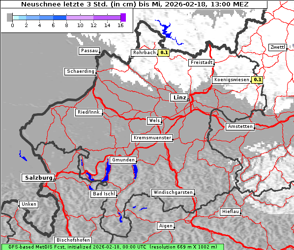 Neuschnee, 18. 2. 2026