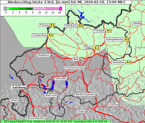 Niederschlag, 18. 2. 2026