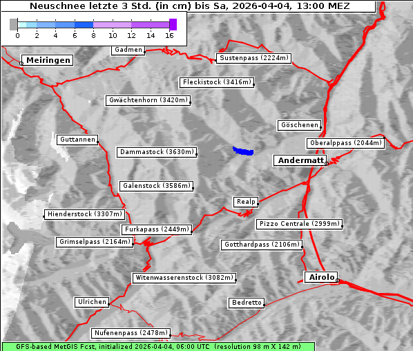 Neuschnee, 4. 4. 2026