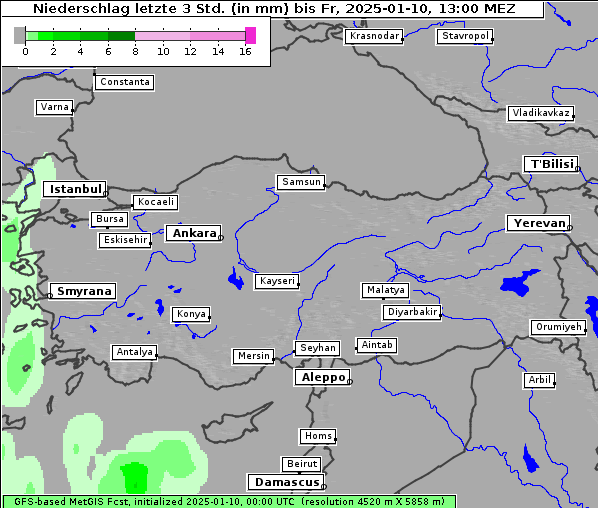 Niederschlag, 10. 1. 2025