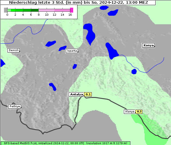 Niederschlag, 22. 12. 2024