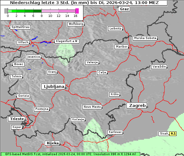 Niederschlag, 24. 3. 2026