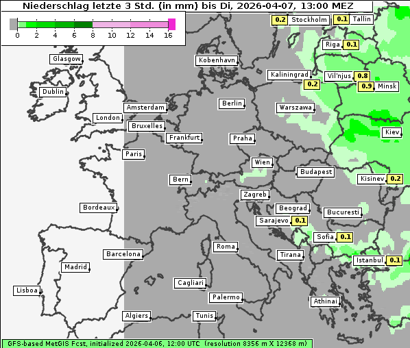 Niederschlag, 7. 4. 2026