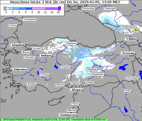 Neuschnee, 5. 1. 2025