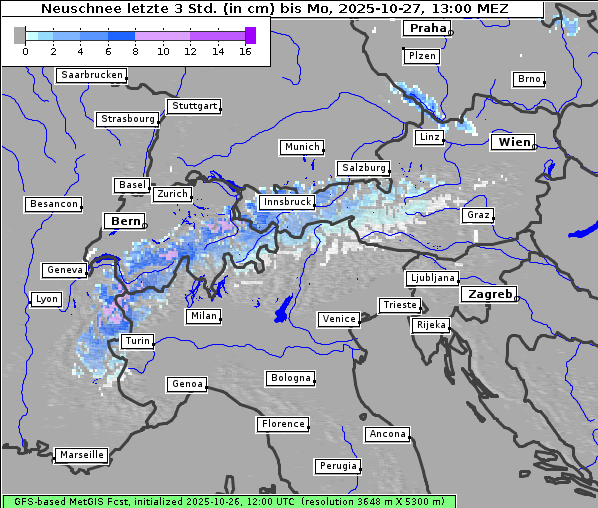 Neuschnee, 27. 10. 2025