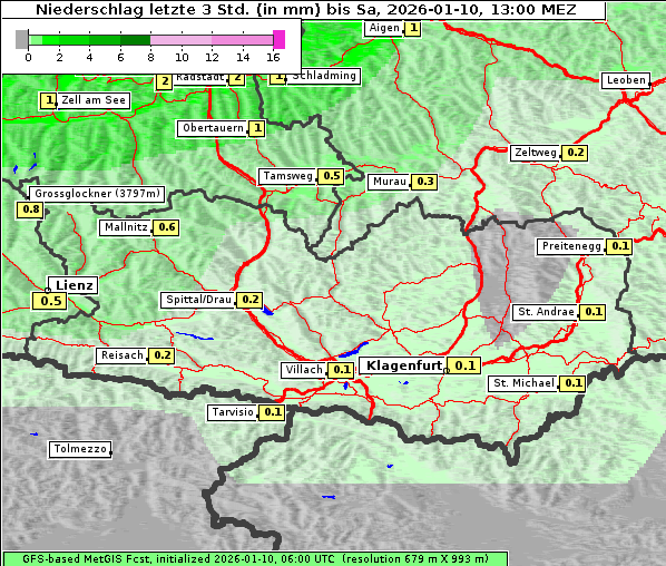 Niederschlag, 10. 1. 2026