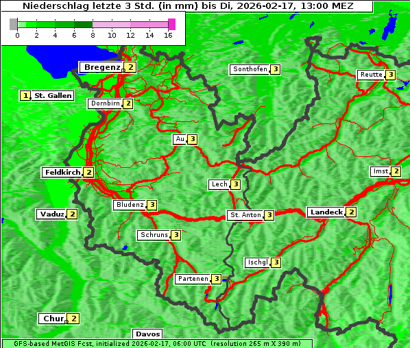 Niederschlag, 17. 2. 2026