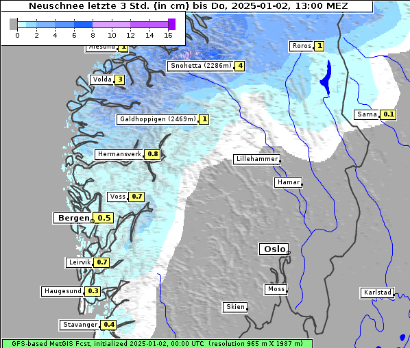 Neuschnee, 2. 1. 2025