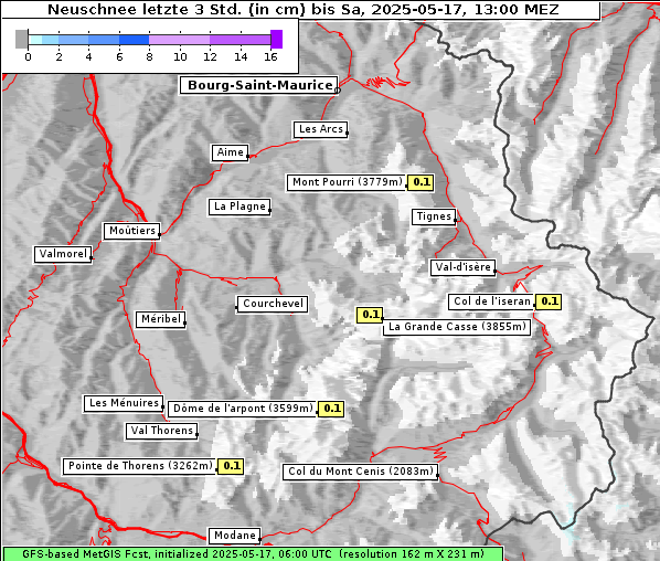 Neuschnee, 17. 5. 2025