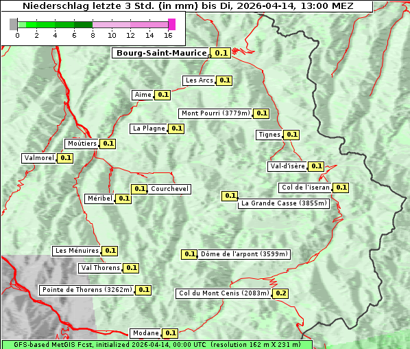 Niederschlag, 14. 4. 2026