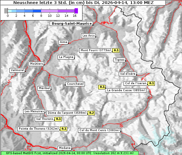 Neuschnee, 14. 4. 2026