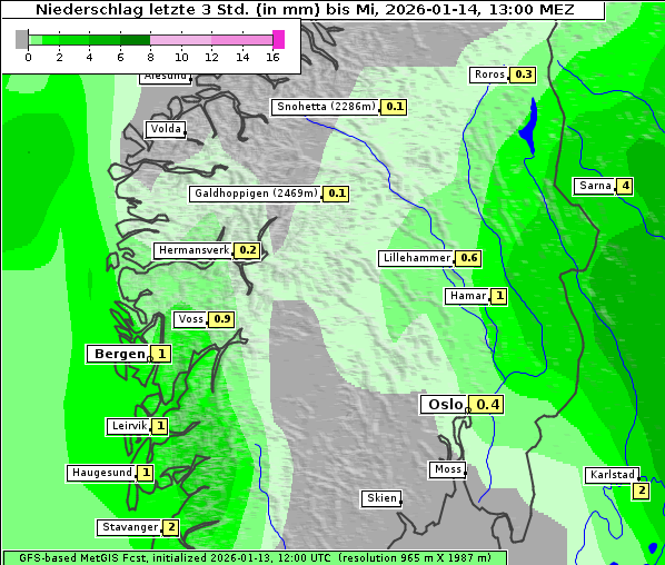 Niederschlag, 14. 1. 2026
