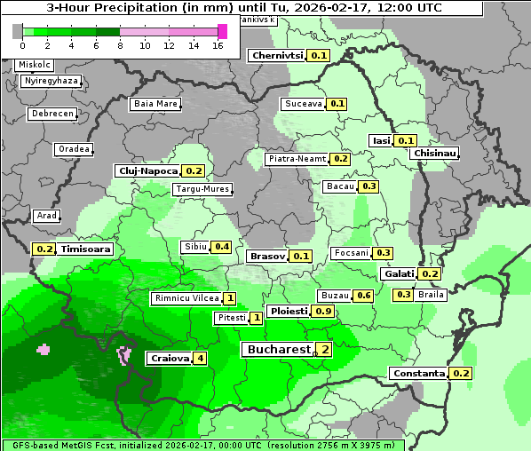 Niederschlag, 17. 2. 2026