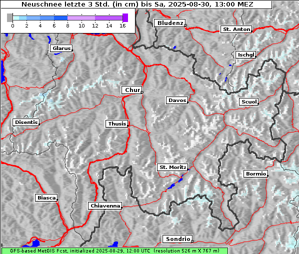 Neuschnee, 30. 8. 2025