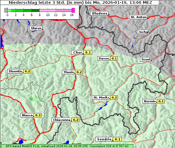Niederschlag, 19. 1. 2026