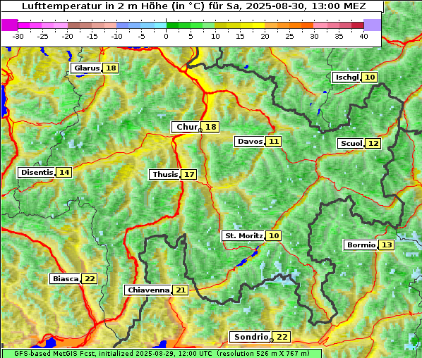 Temperatur, 30. 8. 2025