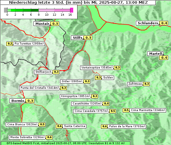 Niederschlag, 27. 8. 2025