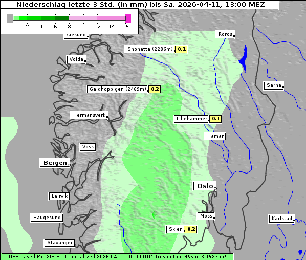 Niederschlag, 11. 4. 2026