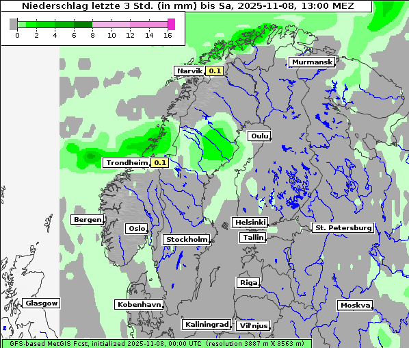 Niederschlag, 8. 11. 2025
