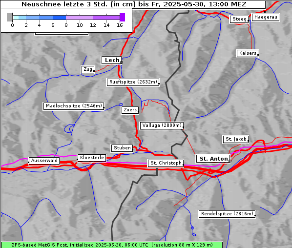 Neuschnee, 30. 5. 2025
