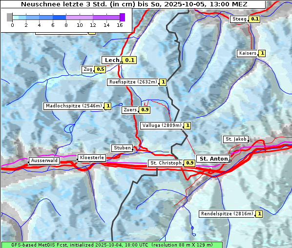 Neuschnee, 5. 10. 2025