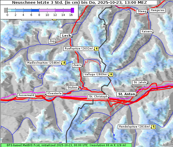 Neuschnee, 23. 10. 2025