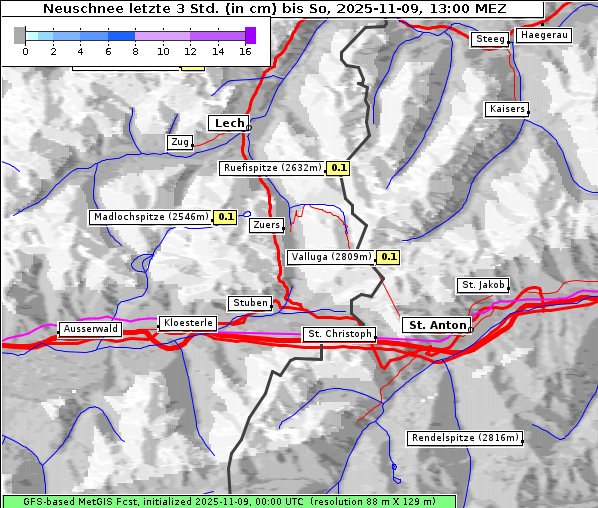 Neuschnee, 9. 11. 2025