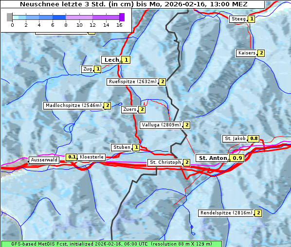 Neuschnee, 16. 2. 2026