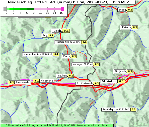 Niederschlag, 23. 2. 2025