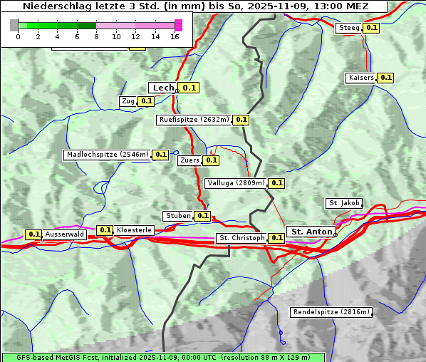 Niederschlag, 9. 11. 2025